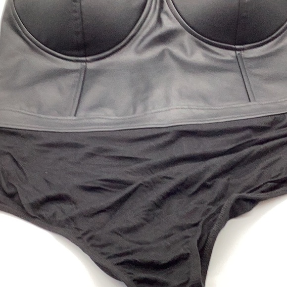 Like An Angel Faux-Leather Bodysuits Plus - Picture 5 of 12